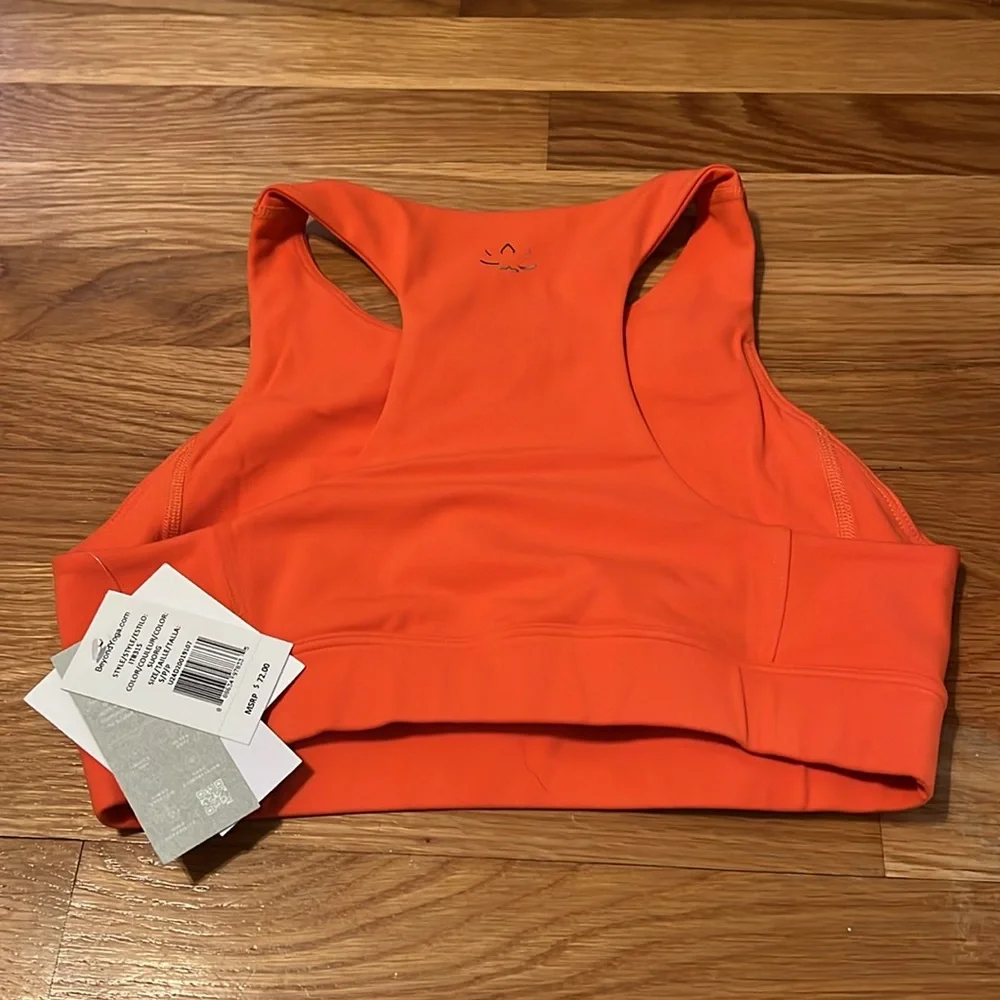 NWT Beyond Yoga POWERBEYOND Jump Bra in Sunset Orange women’s S - Picture 8 of 11